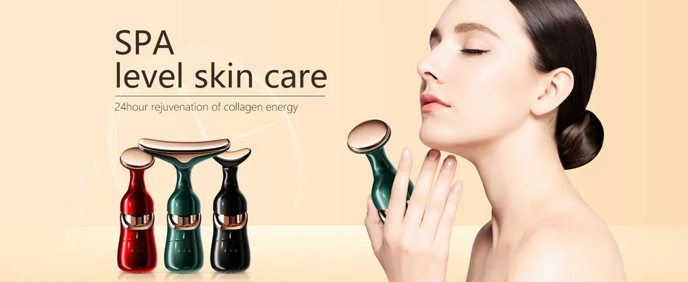 3 In 1 Electric Face Massager Anti Wrinkles Facial Massager Face Slimming, Sculpting, Uplifting